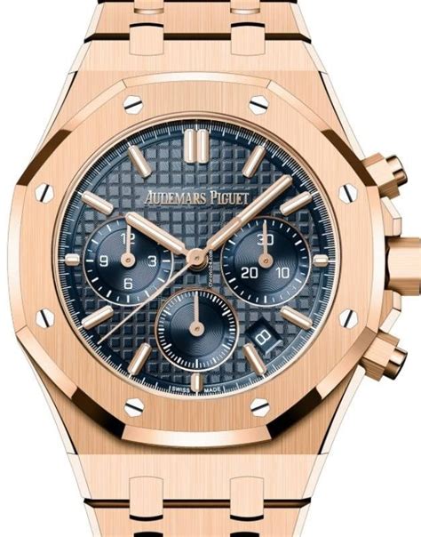 audemars piguet royal oak blue dial rose gold|ap royal oak 41mm price.